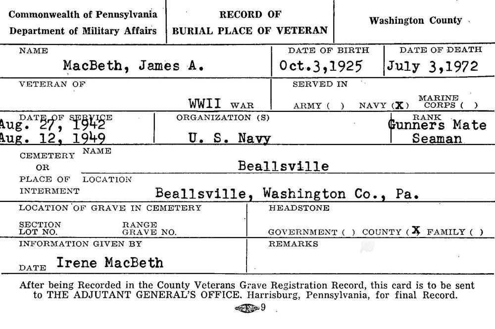 James A. Macbeth